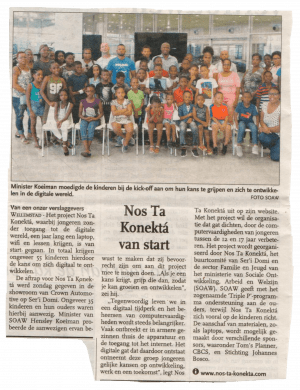 Nos ta Konektá van start