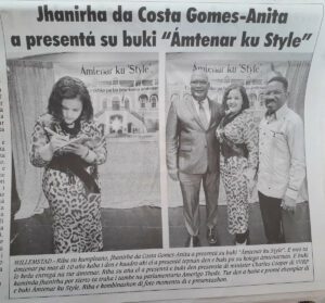 Jhanirha da Costa Gomez di VVRP ta presentá su buki: “Ámtenar ku style”