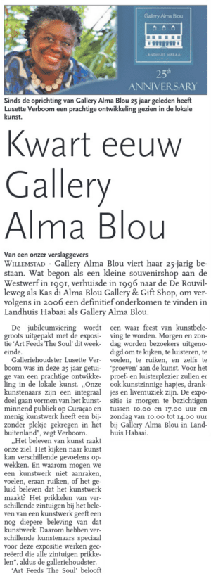 Kwart eeuw Gallery Alma Blou