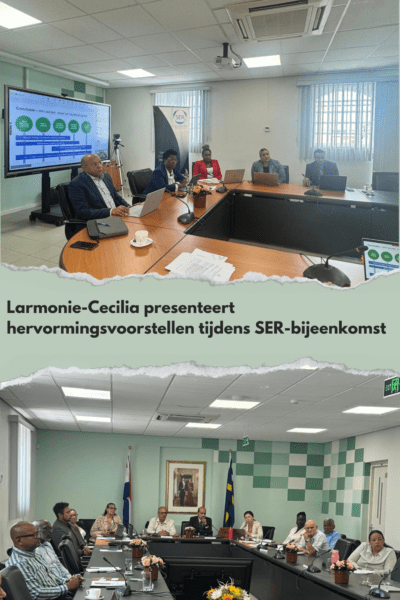 Ministra Larmonie-Cecilia presenta propuestas de reforma en la reunión del SER de Curazao