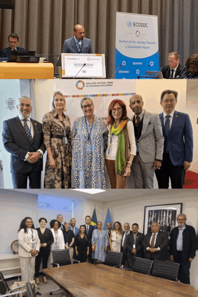 SER de Curazao representa a la AICESIS en el Foro Político de Alto Nivel de la ONU